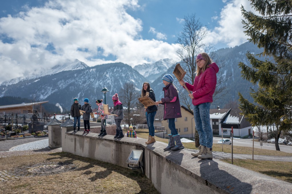 in den Alpen