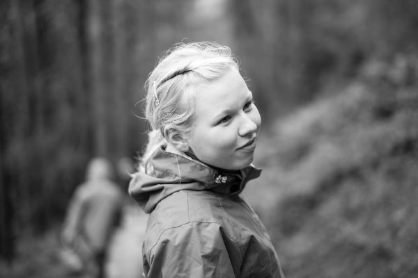 Porträt während einer Wanderung
