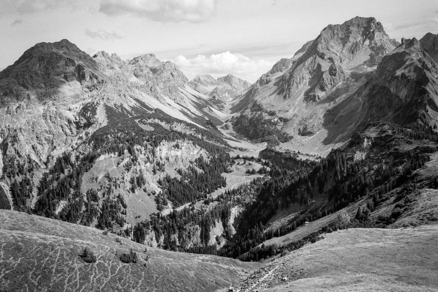 Blick auf die Klesenza-Alpe