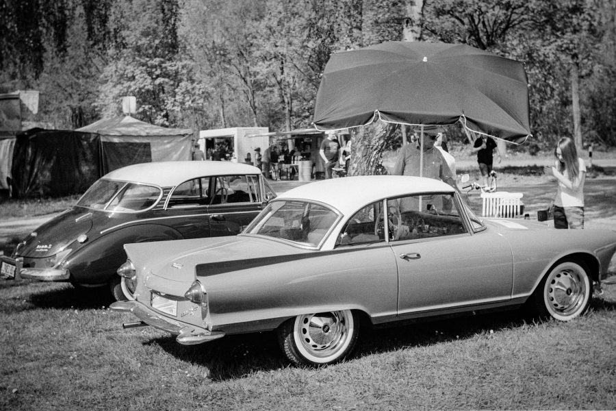 Oldtimer-Treffen, Leica IIIf mit 5cm Summitar, Orange-Filter