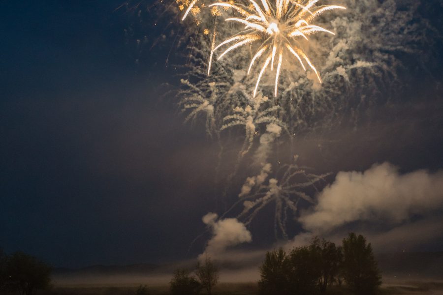 Feuerwerk an der Weser