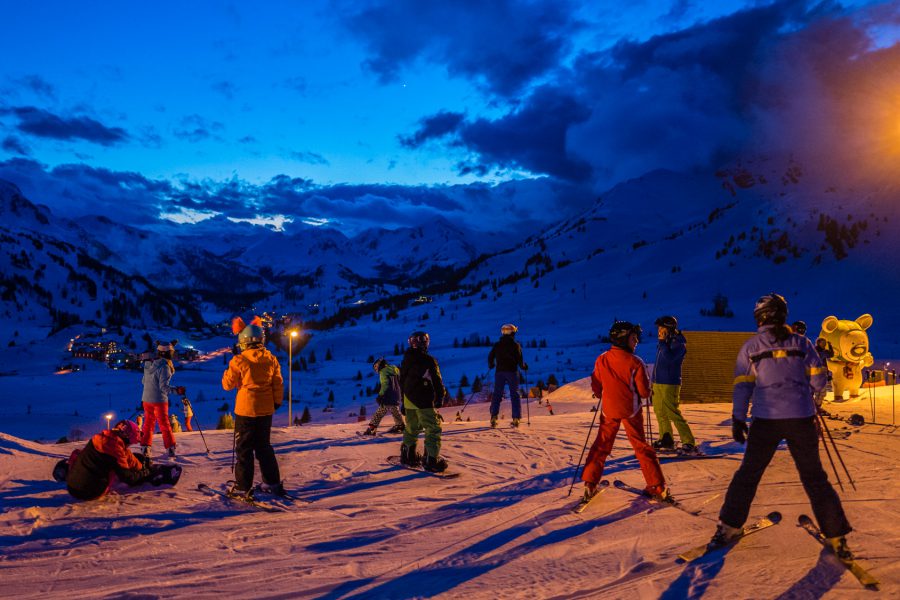 Nacht-Skifahren in Obertauern