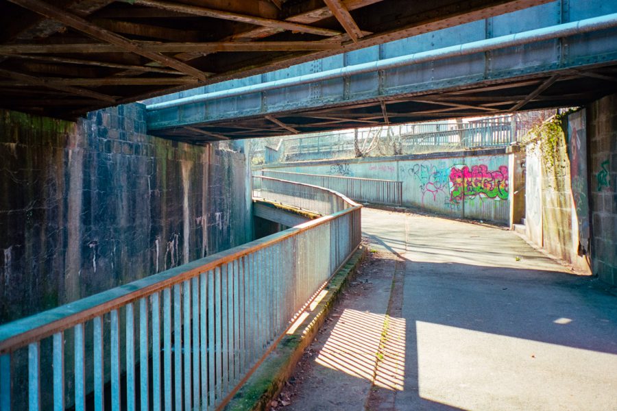 Vlotho in hässlich: Unter der Eisenbahn