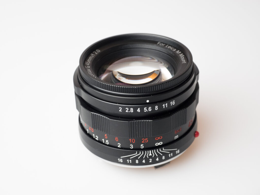 Produktabbildung Carl Zeiss Contax Planar 2/45, Umbau auf Leica M von Funleader