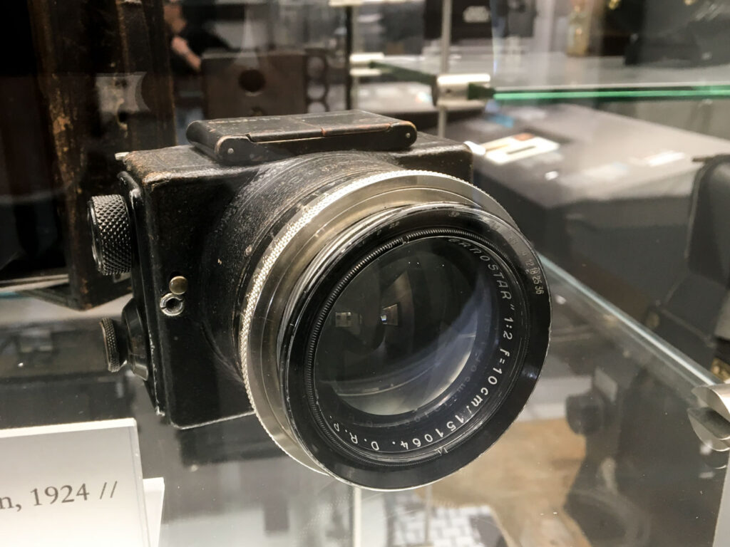 Historische Kamerasammlungen: Bild zeigt Exponat im Deutschen Museum München