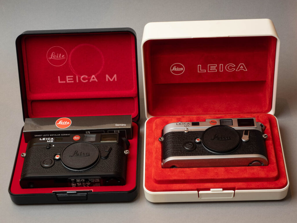 Produktbild zeigt alte und neue Kamera zu der Werbeaktion, in deren Rahmen eine Leica M6 günstig zu bekommen ist.