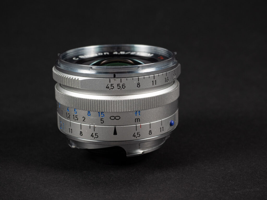 Produktbild zeigt Zeiss C Biogon 4,5/21 aus der Reihe der Zeiss ZM C-Objektive